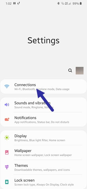 samsung connections setting 291120
